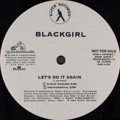 12inch Record BLACKGIRL - Let's Do It Again RDAB642751 Kaper Records 1995 US Soul/Funk Used
