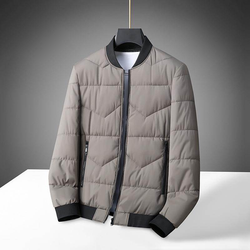 2025 Winter Men s Plus Size Casual Stand-up Collar Cotton Jacket - Short Style for Larger Sizes 2XL