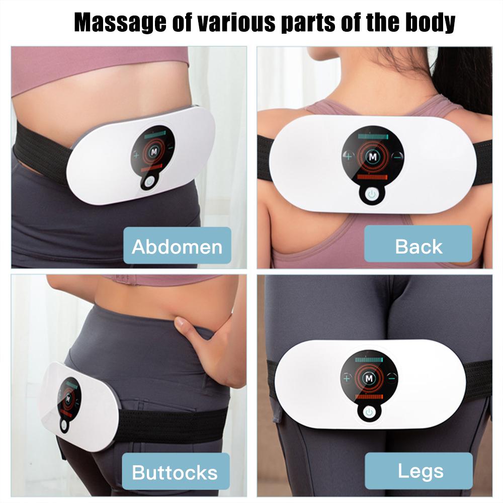 EMS Abdominal Slim Massager Electric Waist Trainer Fat Cellulite Burner Belt Heating Muscle Slimming Pulse Weight Loss Slimming