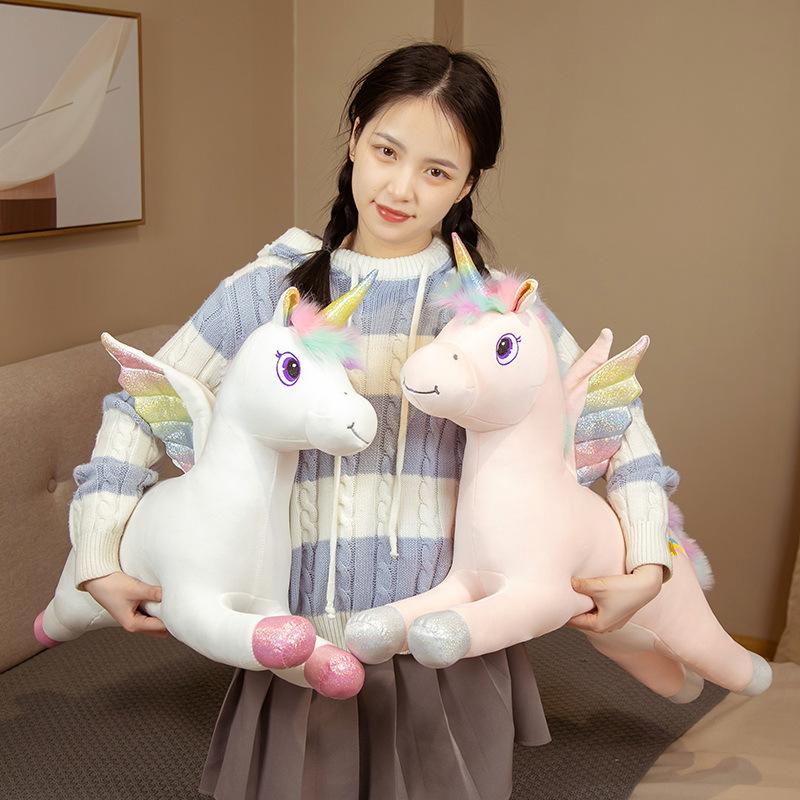 Girl's Heart Dream Rainbow Unicorn Doll Plush Toy Pegasus Doll Catch Machine Doll Company Event Gifts
