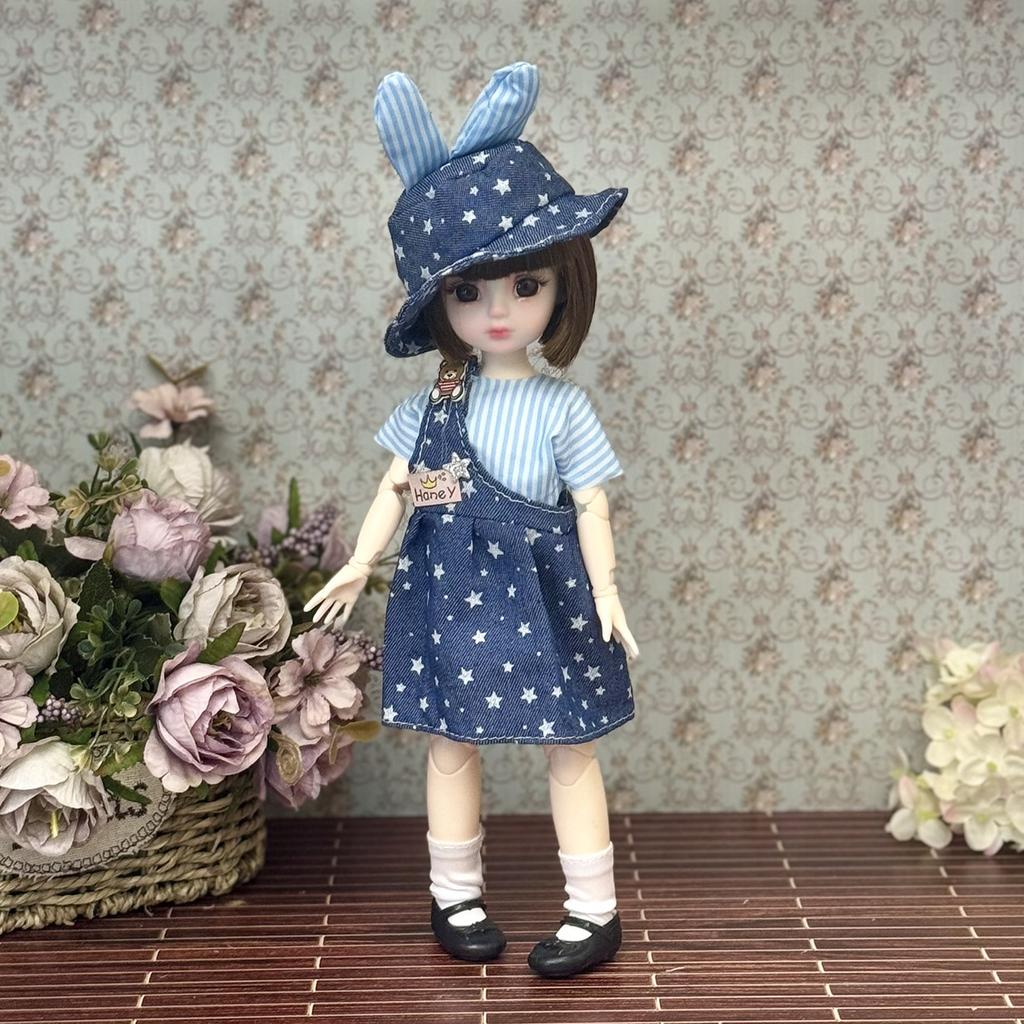 High Yan Value 30cm Doll Set Of Naked Doll 6 Points Bjd Dress-up Girl's Family Children's Birthday Gift