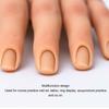2pcs Nail Art Practice Hand Bendable Joints Silicone Nail Training Hand with Suction Cup Stand Nail Tips