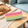 Decompression Pencil Case Pop Case, Large Capacity Silicone Storage Bag, with Relief Bubble Toy Stationery for Kids School Office Stress