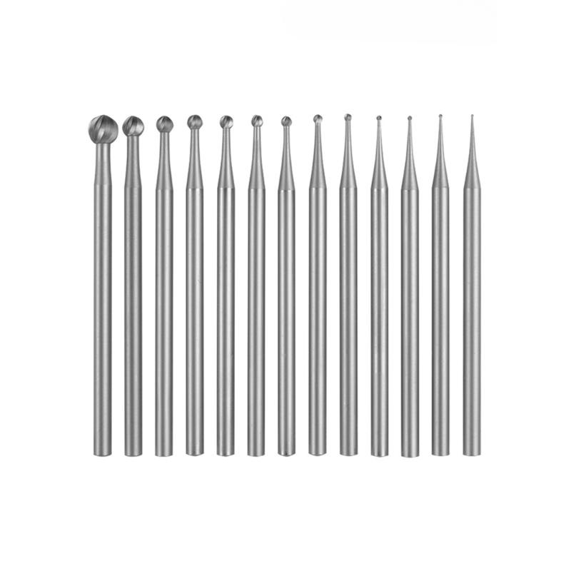 Pachet de 13 Freze Sferice pentru Gravură pentru Confecționarea Bijuteriilor, Sculptură, Canelare, Instrument pentru Incrustare Argint