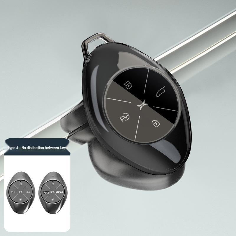 Xiaopeng G6 Car Key Case: Clear Shell for P5, P7i, G3i, G9 - Full Coverage and Interior Enhancement