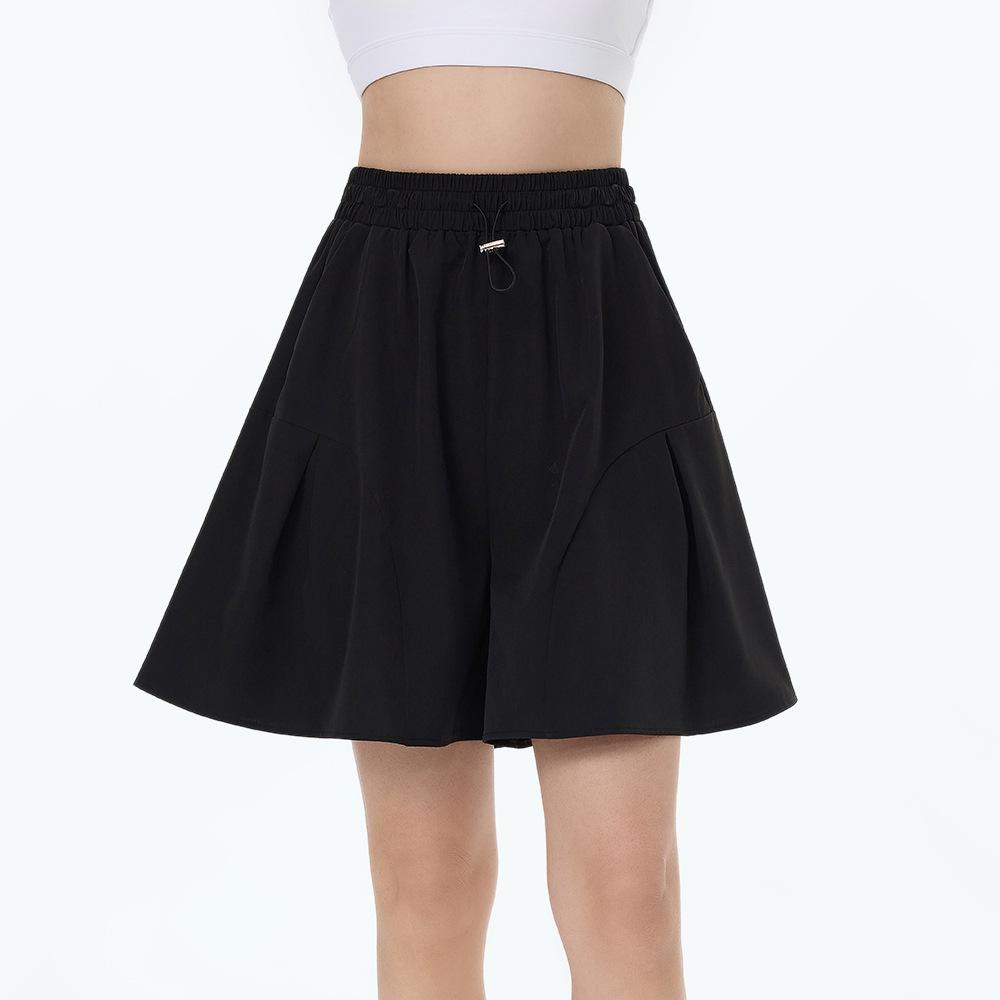 

Women s High-Waisted Quick-Dry Yoga Running Shorts Small чорний