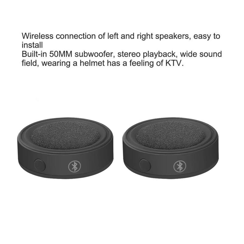 NEW-Bluetooth 5.0 Wireless Handsfree Motorcycle Noise Reduction Earphone Stereo Music Player