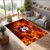 Stade Rennais FC Soccer Football Pattern Soft Area Rug Non Slip Indoor Floor Carpet Sports Decor Mat for Bedroom