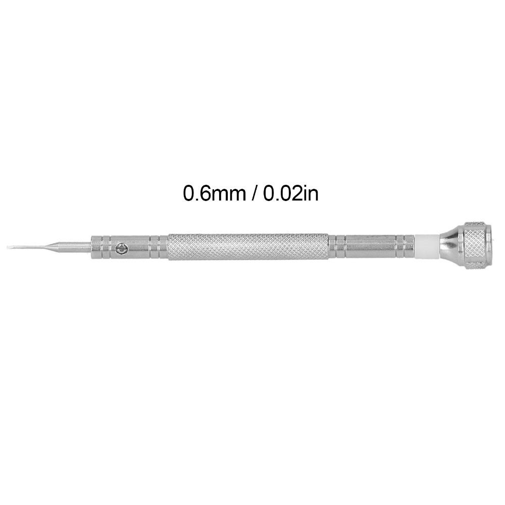 8 Sizes Watch Screwdriver Knurled Handle Design Slot Screwdriver  Professional Repair