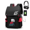 Naruto Hinman Student School Bag Harajuku Surrounding Large Capacity Anime Computer Bag Campus Backpack