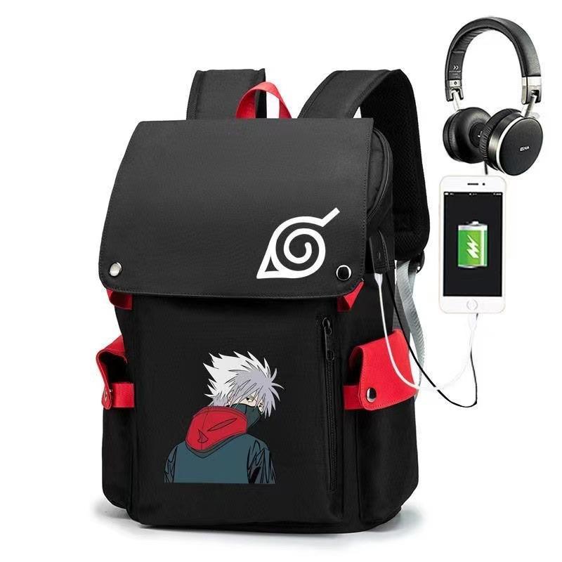 Naruto Hinman Student School Bag Harajuku Surrounding Large Capacity Anime Computer Bag Campus Backpack