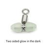 Rolling Design 3-Way Fishing Swivels Luminous Feature T-Shape Swivels  Outdoor Sports