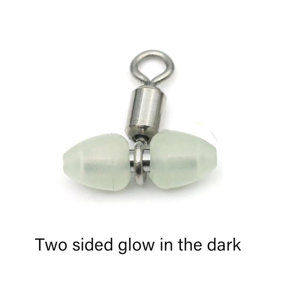 Rolling Design 3-Way Fishing Swivels Luminous Feature T-Shape Swivels  Outdoor Sports