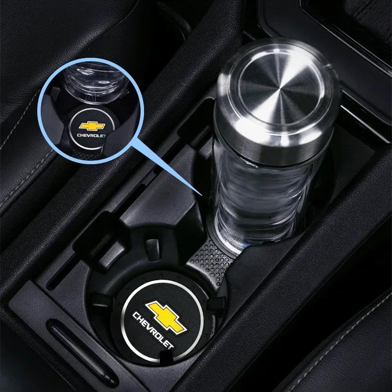 1/2pcs Non-slip Car Water Cup Rubber Mat For Chevrolet Spark Silverado Trailblazer Cruze Captiva Lacetti Aveo Auto Accessories