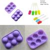 Premium 3d 6-holes Half Ball Silicone Chocolate Mold For Creative Cake Baking Delights