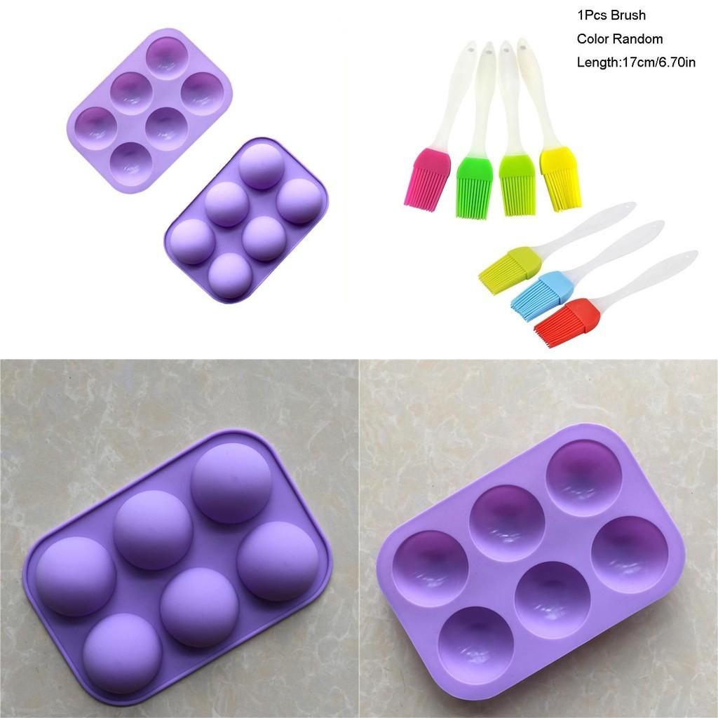 Premium 3d 6-holes Half Ball Silicone Chocolate Mold For Creative Cake Baking Delights