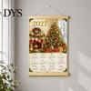 Monthly Event Tracker 2027 Faux Diamond Art Painting Wall Calendar, Jan. - Dec. Functional Decoration 12 Planner, Canvas Artwork for Home Room Office