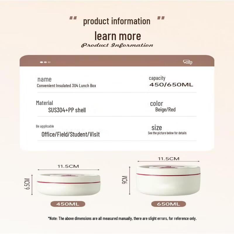 ZISIZ Izolovaný obědový box Bento z nerezové oceli 304