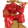 God of Fortune Statue Decorative Figurine Cai Shen Sculpture Tabletop Ornament for Desk