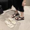 Soft-soled lightweight Roman shoes versatile waterproof beach shoes wear a pedal flat-heeled sandals women's 2025 summer new models