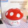 Mini Household Accessories Cute Garbage Can Waste Bin with Lid Detachable Collect Rubbish Red Mushroom Table Desk Binwastebaske