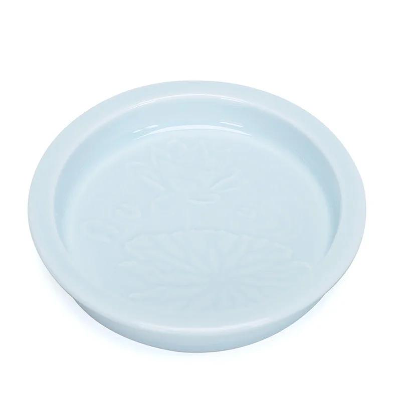 Nordic Creative Compartment Tray Household Ceramic Platter Snack Dish Nut Plate Sauce Plate Fruit Snack Plate
