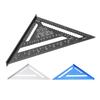 Aluminum Alloy Triangle Ruler Metric Imperial Clear Scale High Accuracy Easy To Read for Engineer Ca