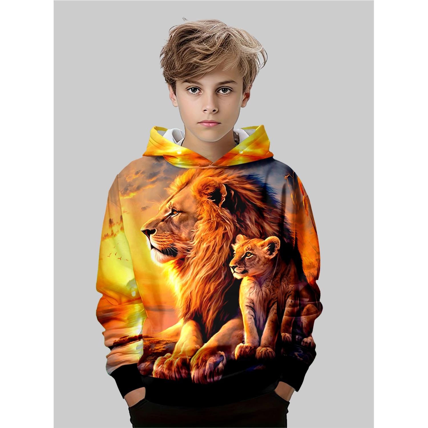 

Детская одежда, толстовки для мальчиков, модные пуловеры с принтом с длинным рукавом для весны и осени 5-6Y