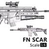 1/6 Maßstab FN Scar HK416 M14 M82A1 US Army Militärwaffe Soldat SWAT Actionfigur Montagemodell Spielzeug