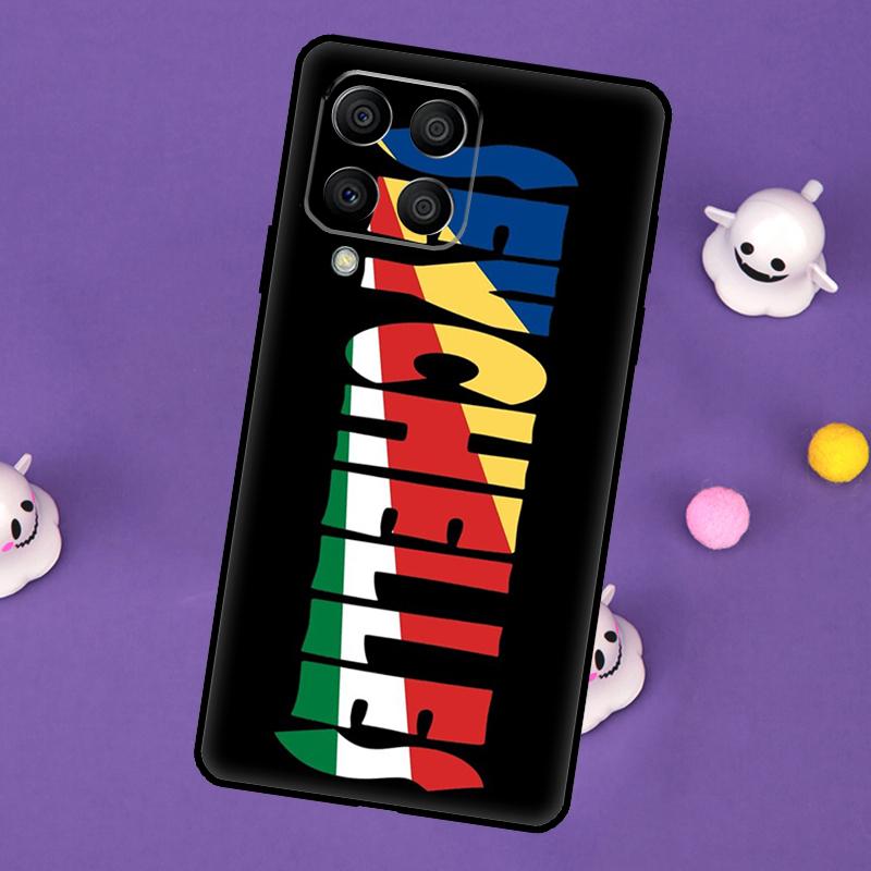 

Seychelles Flag Cover For Samsung Galaxy M54 M14 M34 M33 M13 M23 M53 M15 M55 M31 M51 M20 M30s M32 M52 Case Samsung M11