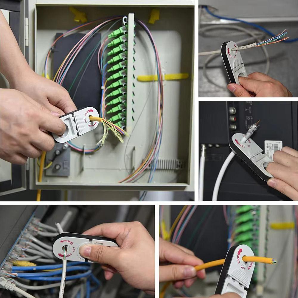 Professional Tool Coaxial Cable Stripper Quick Stripping Ring Wire Stripper  Category 5e Cable