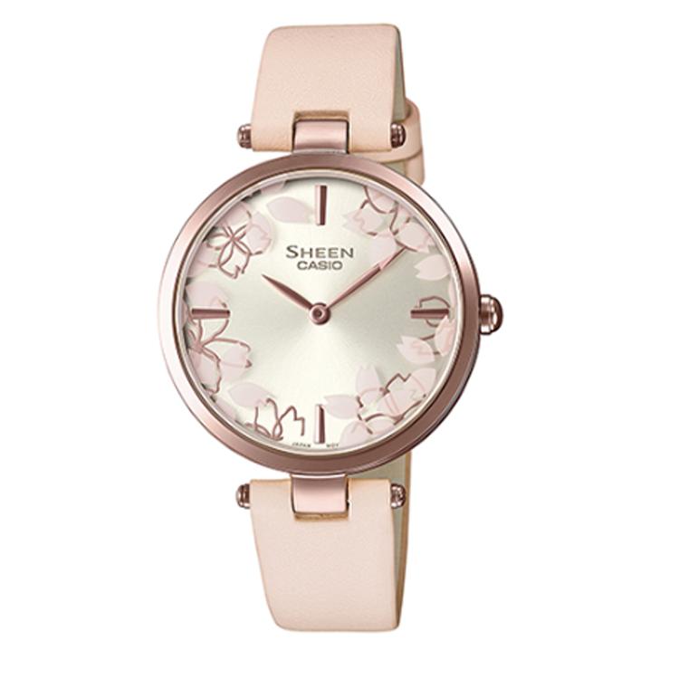 CASIO Women s SHEEN 32mm Silver Watch SHE-C110CGL-4AUPFH Silver Dial