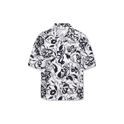 Levis SS23 Printed Short Sleeve Shirt Women Shirts Black White A6413-0000