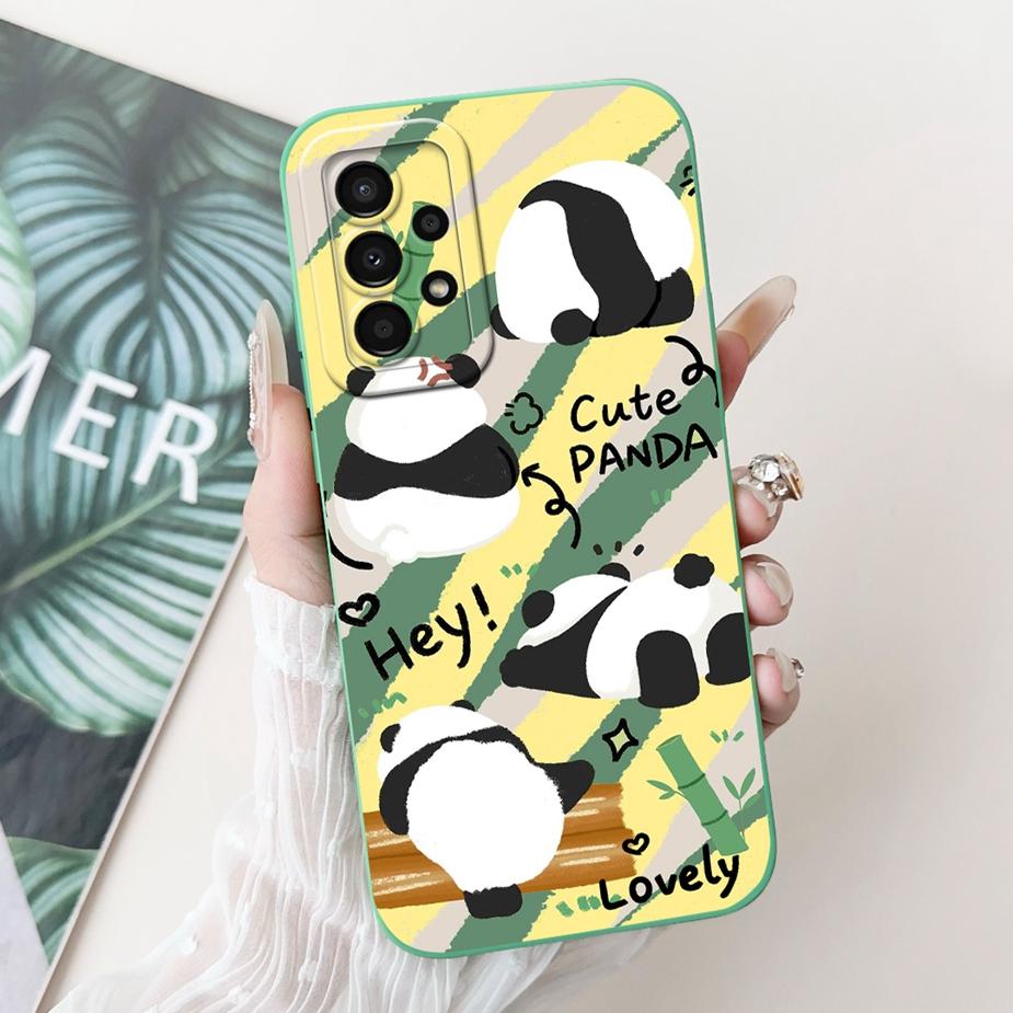 For Samsung Galaxy A32 4G Case SM-A325F Cute Panda Cartoon Cover Soft TPU Phone Case For Samsung A32 A 32 5G A326B Fundas Bumper
