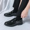 Nya stora lackläder blanka läderskor frisör vardagsskor Brittiska dressläderskor