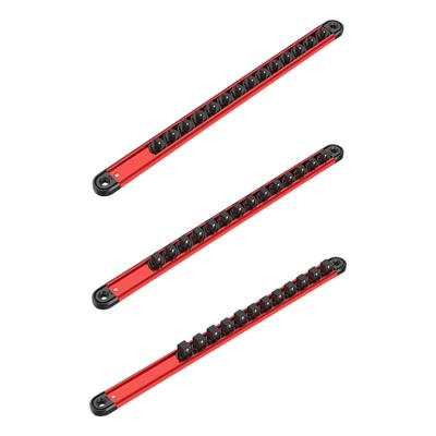 Stecknuss-Organizer-Set Aluminium-Schiene Stecknuss-Aufbewahrungsset Schwerlast-Stecknuss-Schiene Stecknuss-Halter für professionelle Techniker