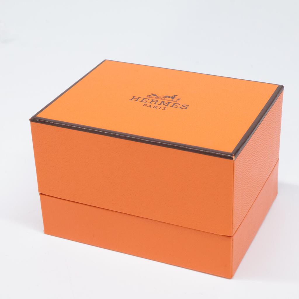 HERMES 925 Crew de H earring L SilverUsed