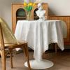 Cotton White Table Cloths Luxury Lace Tablecloth For Wedding Round Table Decor Hotel Coffee Shop Background Cloth Table Cover