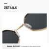 Men's Retro Polygonal Frame Myopia Glasses Stylish New Metal-Frame Prescription Glasses Unisex Stylish Driving Sunglasses
