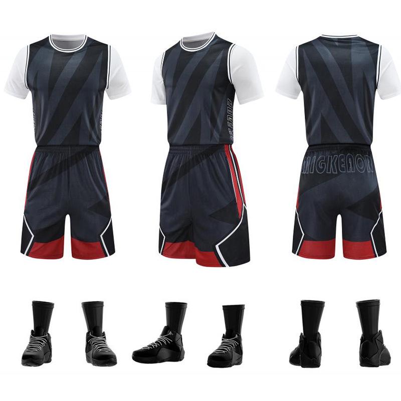 

Сверхбыстрый летний комплект из двух предметов: баскетбольная футболка свободного кроя для мальчиков-подростков S чёрный