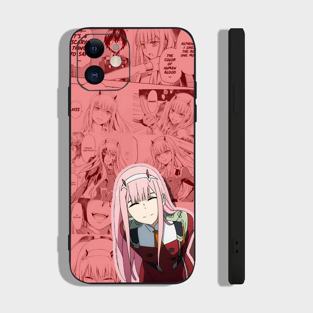 Anime Girl Zero Two For Iphone 17 Air 16 Pro Max 15 14 13 Full Cover Anti-Shock MagSafe Cover