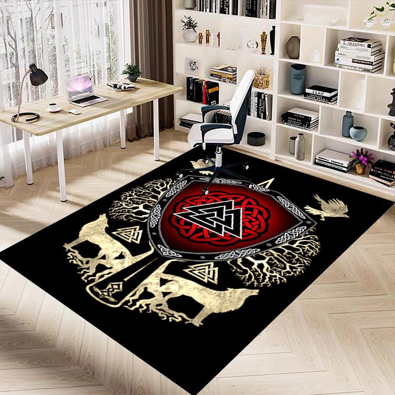 1pc Celtic Shield Carpet, Office Rug Outdoor Mat Home Decor Area Carpet Festival