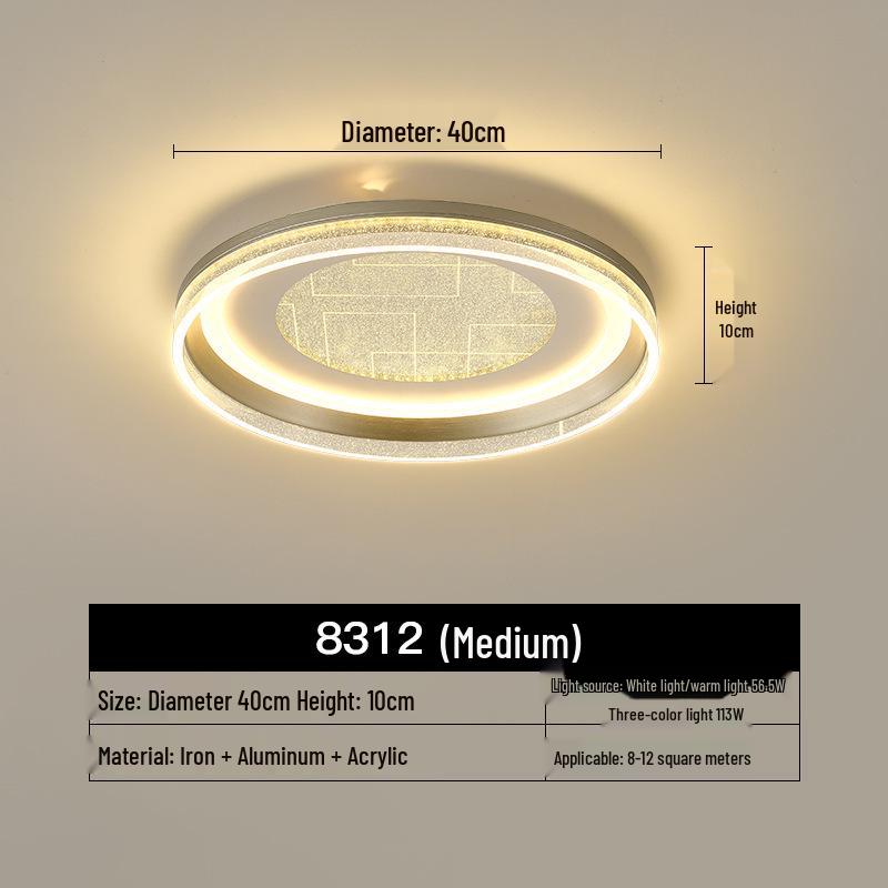 Italian Luxury Minimalist Eye-Protecting Ceiling Light for Bedroom & Living Room 2025