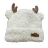 Adult Antler Shape Fluffy Hats Ear Protects Hat Warmer Fluffy Cosplay Hat Christmas Holiday Presents for Students