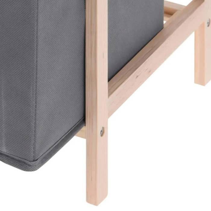 Úložná skříň H&S Kolekce se 3 úložnými boxy - Tmavě šedá - Klasický - Nadčasový