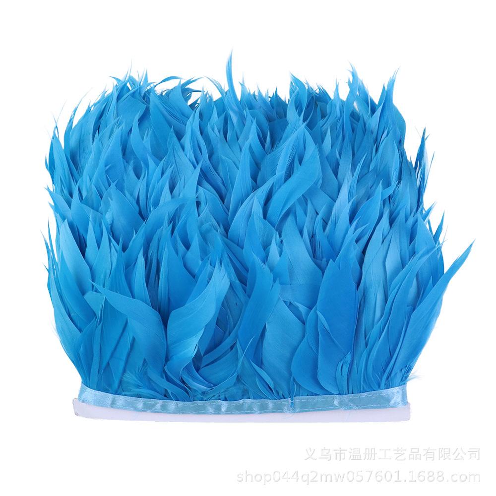 Goose Feather Tear Piece Clothing Accessories Material Color Goose Feather Skirt Cloth Belt DIY Stage Performance