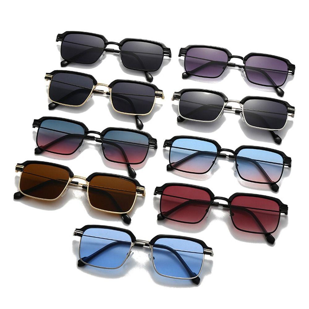 Metal Frame Sunglasses Spring Hinges Shades Eyewear Summer Cycling Eyewear  Photography