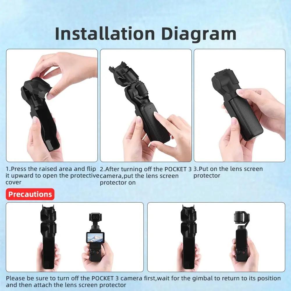 New PC Gimbal Protective Cover Anti-Scratch Protection Screen Protector Accessories Camera Lens Cover for DJI Osmo Pocket 3