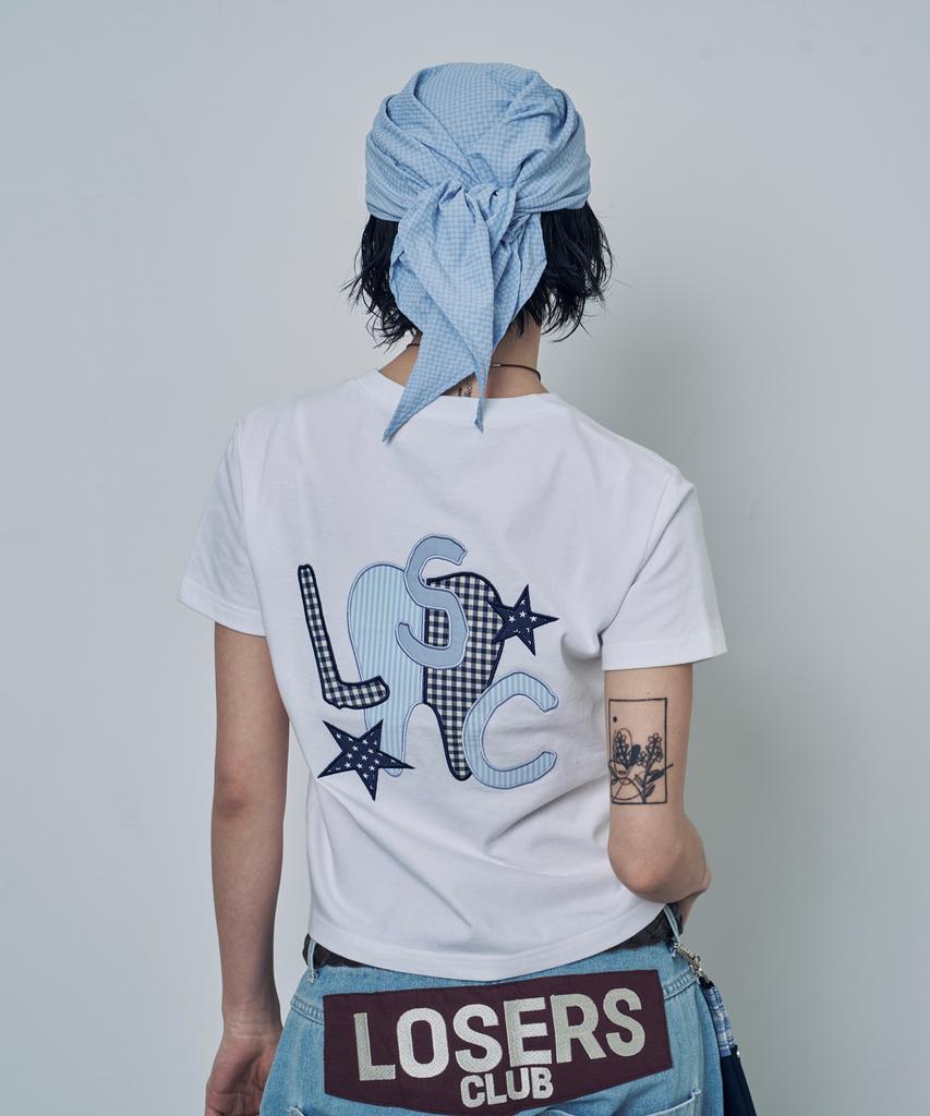 Lujeoseukeulleob Seersucker Scarf Bandana Cap Sky Blue
