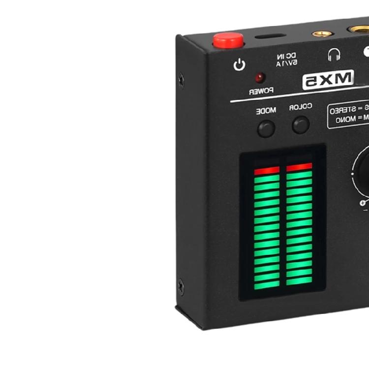 Flexible 4 Channel Sound Mixer Switchable Mono Stereo Low Noise 4 Channel Stereo Sound Mixer 6.35mm/3.5mm for Club